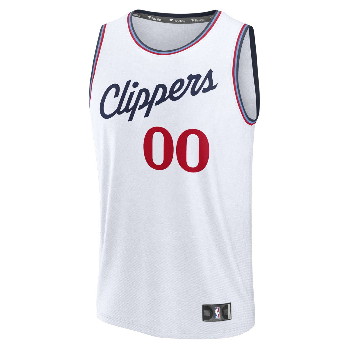 LA Clippers Youth Fast Break Custom Replica Jersey - White - Association Edition | NBA Jerseys