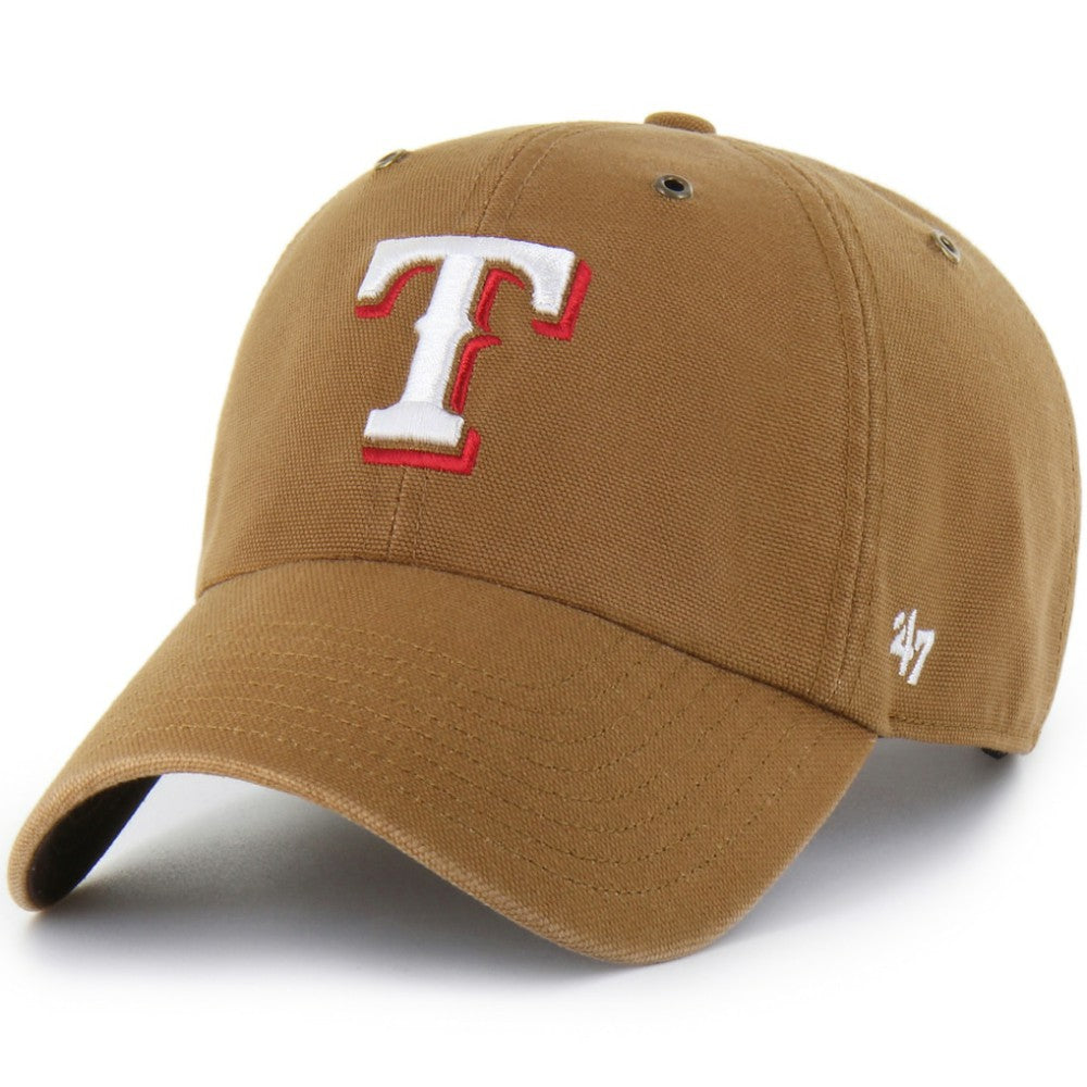 Texas Rangers Carhartt x '47 Clean Up Adjustable Hat Lifestyle