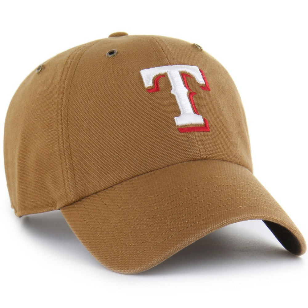 Texas Rangers Carhartt x '47 Clean Up Adjustable Hat Lifestyle