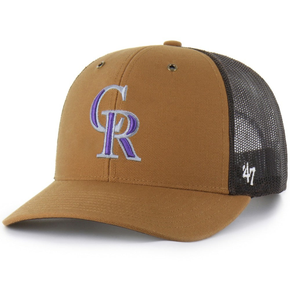 Colorado Rockies Carhartt x '47 Trucker Adjustable Hat Clearance