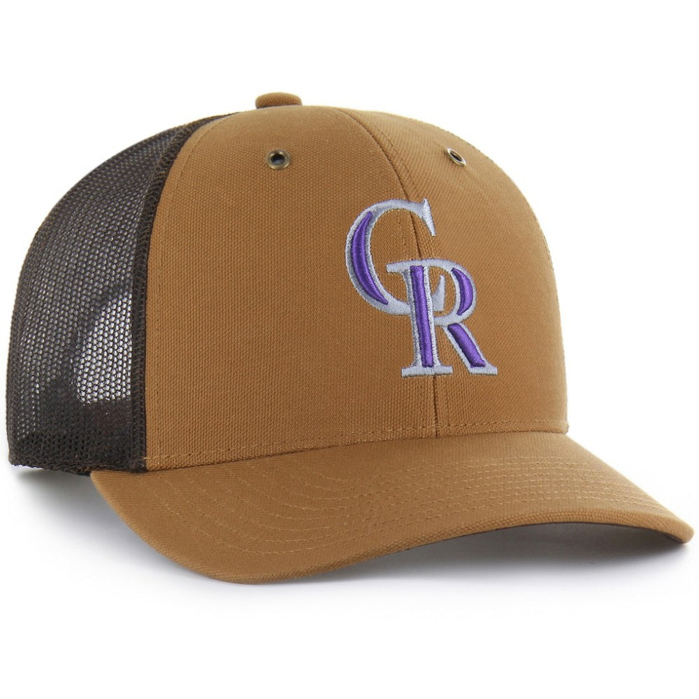 Colorado Rockies Carhartt x '47 Trucker Adjustable Hat Clearance