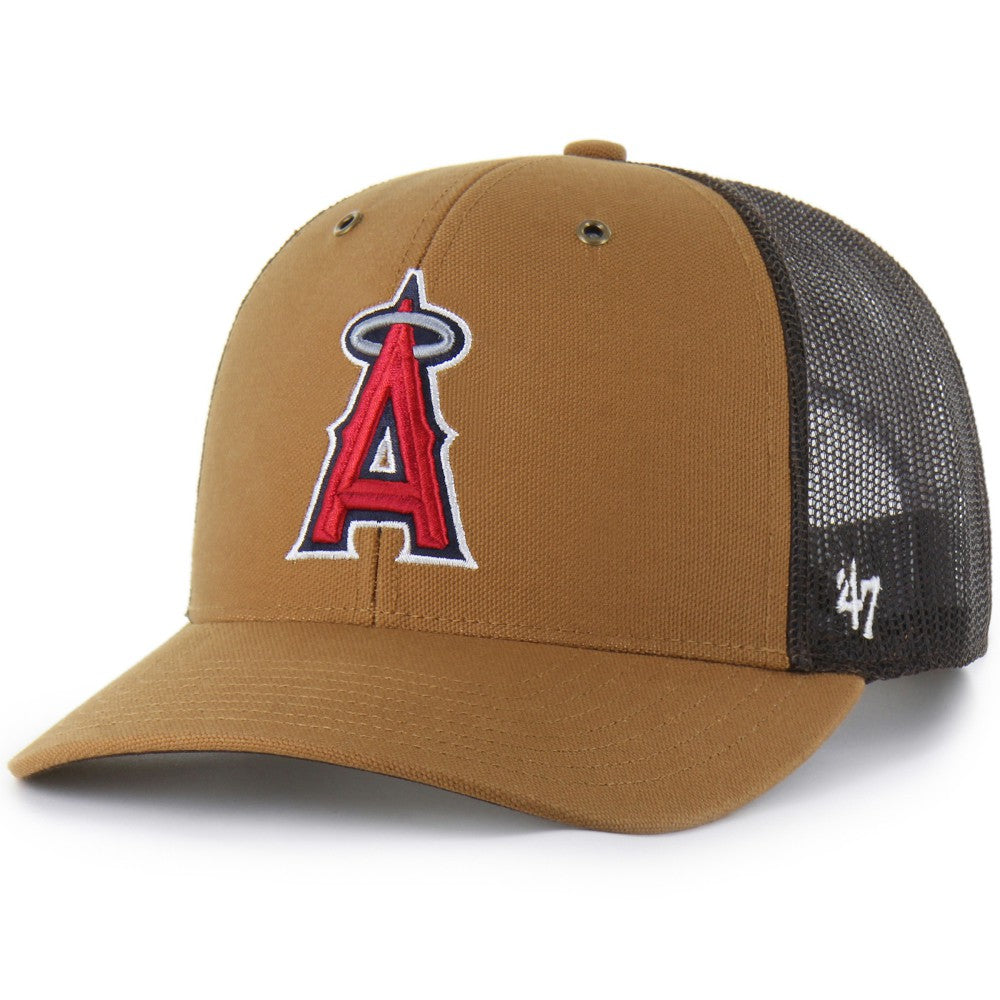 Los Angeles Angels Carhartt x '47 Trucker Adjustable Hat On Sale