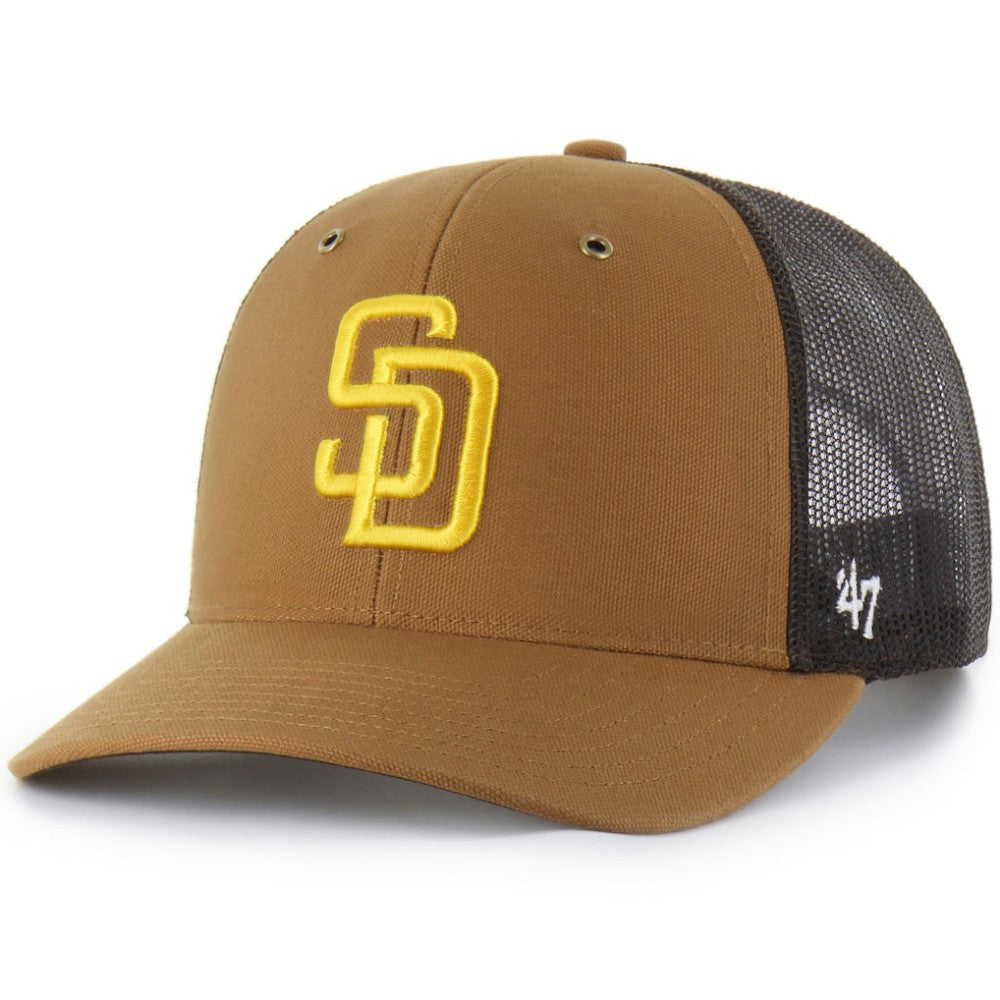 San Diego Padres Carhartt x '47 Trucker Adjustable Hat On Sale