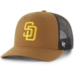 San Diego Padres Carhartt x '47 Trucker Adjustable Hat On Sale