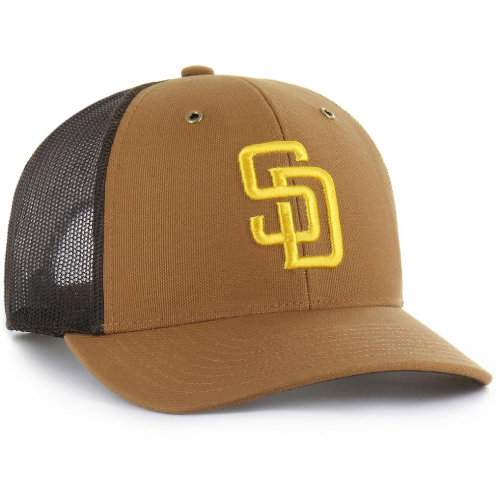 San Diego Padres Carhartt x '47 Trucker Adjustable Hat On Sale