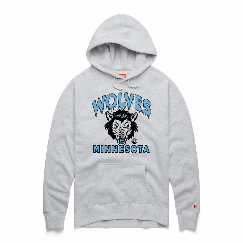 NBA - Minnesota Timberwolves Homage Unisex Hometown Edition Tri-Blend Raglan Pullover Hoodie - Ash