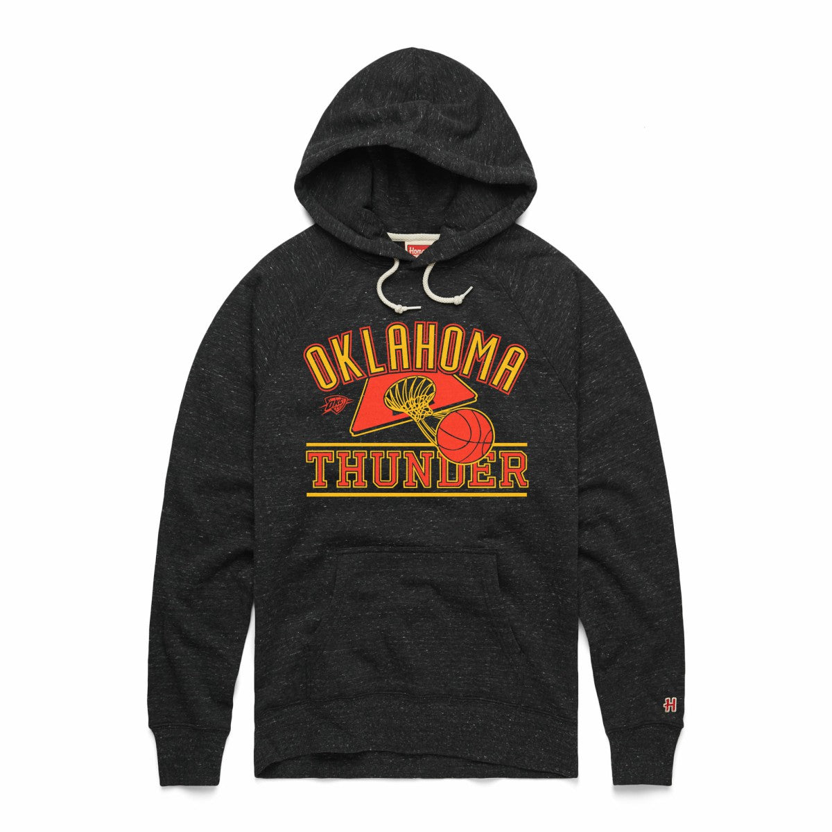 NBA - Oklahoma City Thunder Homage Unisex Hometown Edition Tri-Blend Raglan Pullover Hoodie - Heather Black