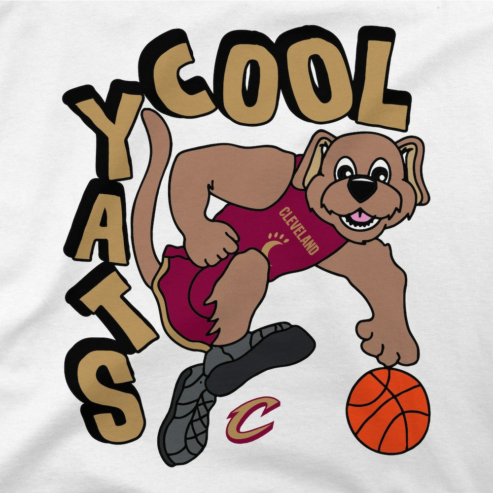 NBA - Cleveland Cavaliers Stadium Essentials NBA x Staycool Mascot Oversized T-Shirt - White