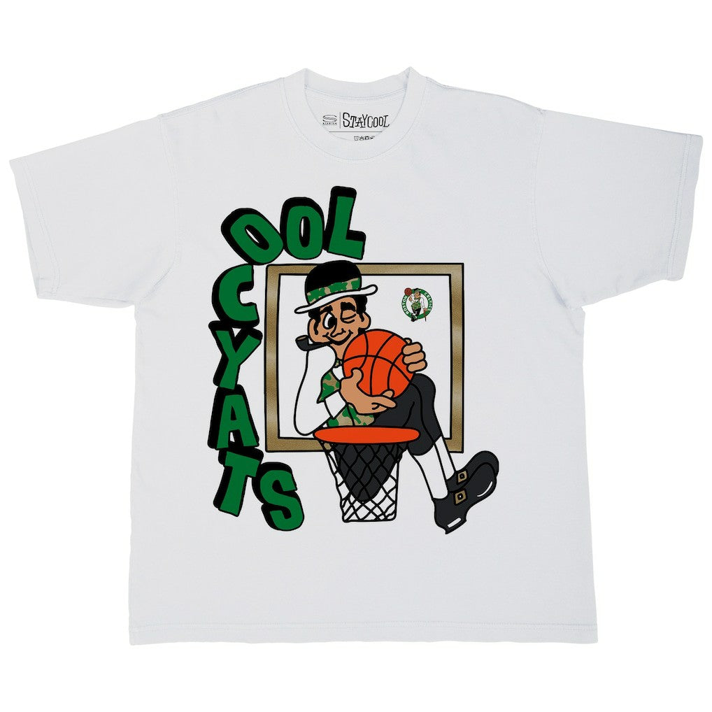 NBA - Boston Celtics Stadium Essentials NBA x Staycool Mascot Oversized T-Shirt - White