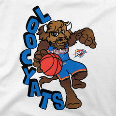 NBA - Oklahoma City Thunder Stadium Essentials NBA x Staycool Mascot Oversized T-Shirt - White