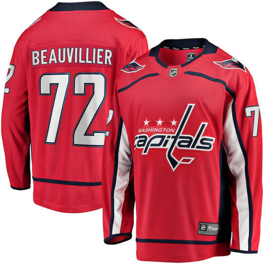 Anthony Beauvillier Washington Capitals Fanatics Home Breakaway Jersey - Red | NHL Jerseys