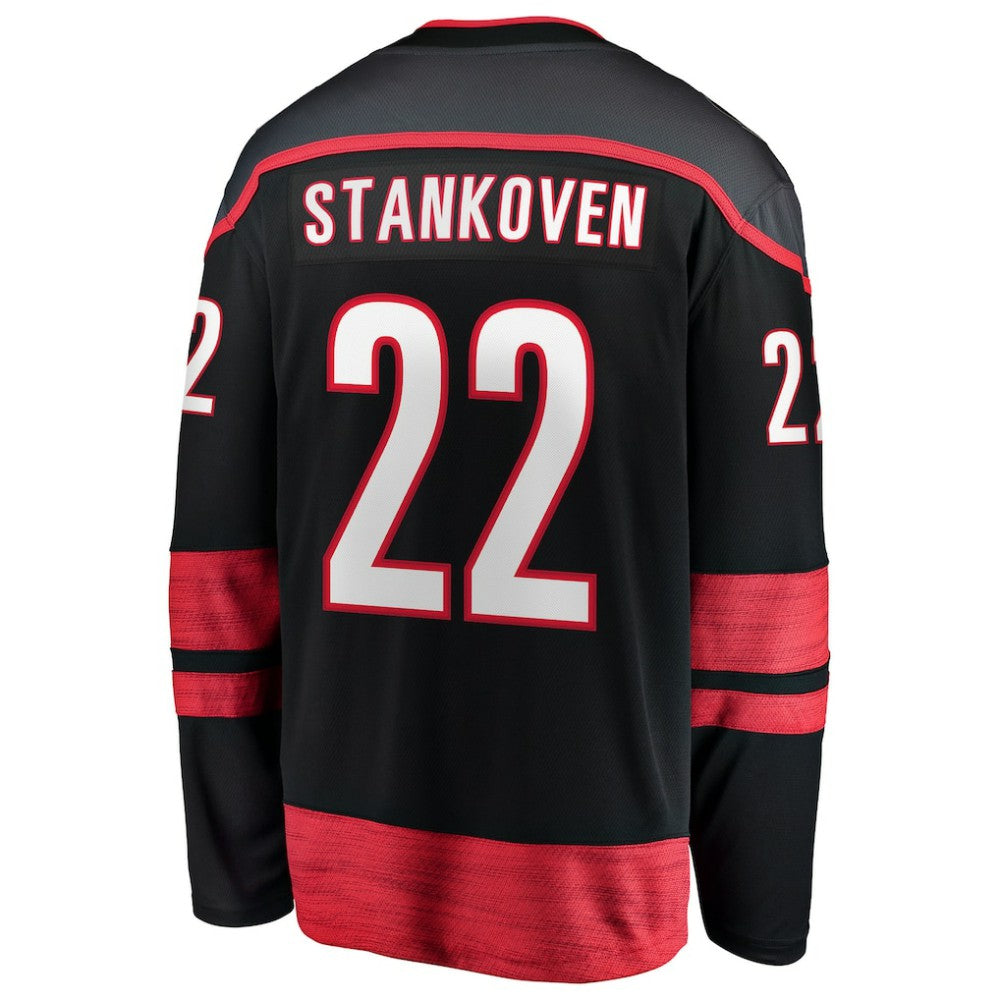 Logan Stankoven Carolina Hurricanes - Fanatics Home Breakaway Jersey Black