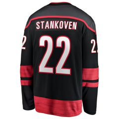 Logan Stankoven Carolina Hurricanes - Fanatics Home Breakaway Jersey Black