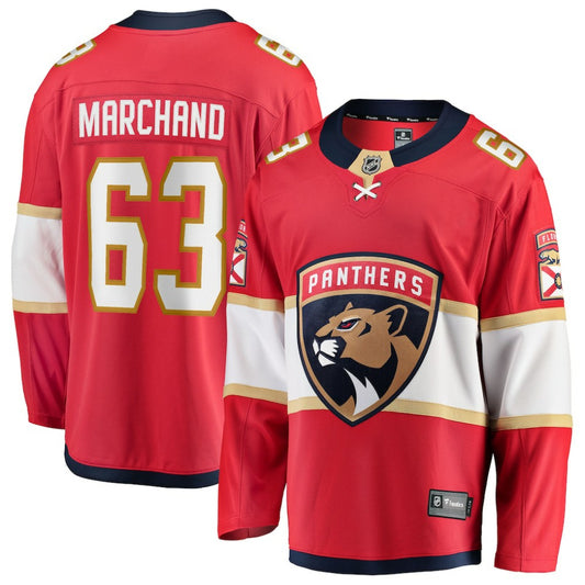 Brad Marchand Florida Panthers Fanatics Home Breakaway Jersey - Red | NHL Jerseys