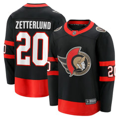Fabian Zetterlund Ottawa Senators - Fanatics Home Breakaway Jersey Black