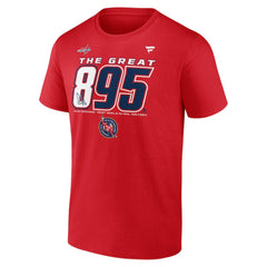 Alexander Ovechkin Washington Capitals Fanatics NHL All-Time Leading Goal Scorer The Great 895 T-Shirt Red