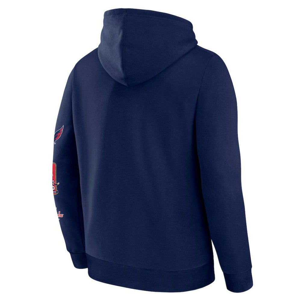 Alexander Ovechkin Washington Capitals Fanatics NHL All-Time Leading Goal Scorer Badges Pullover Hoodie Athletic Navy