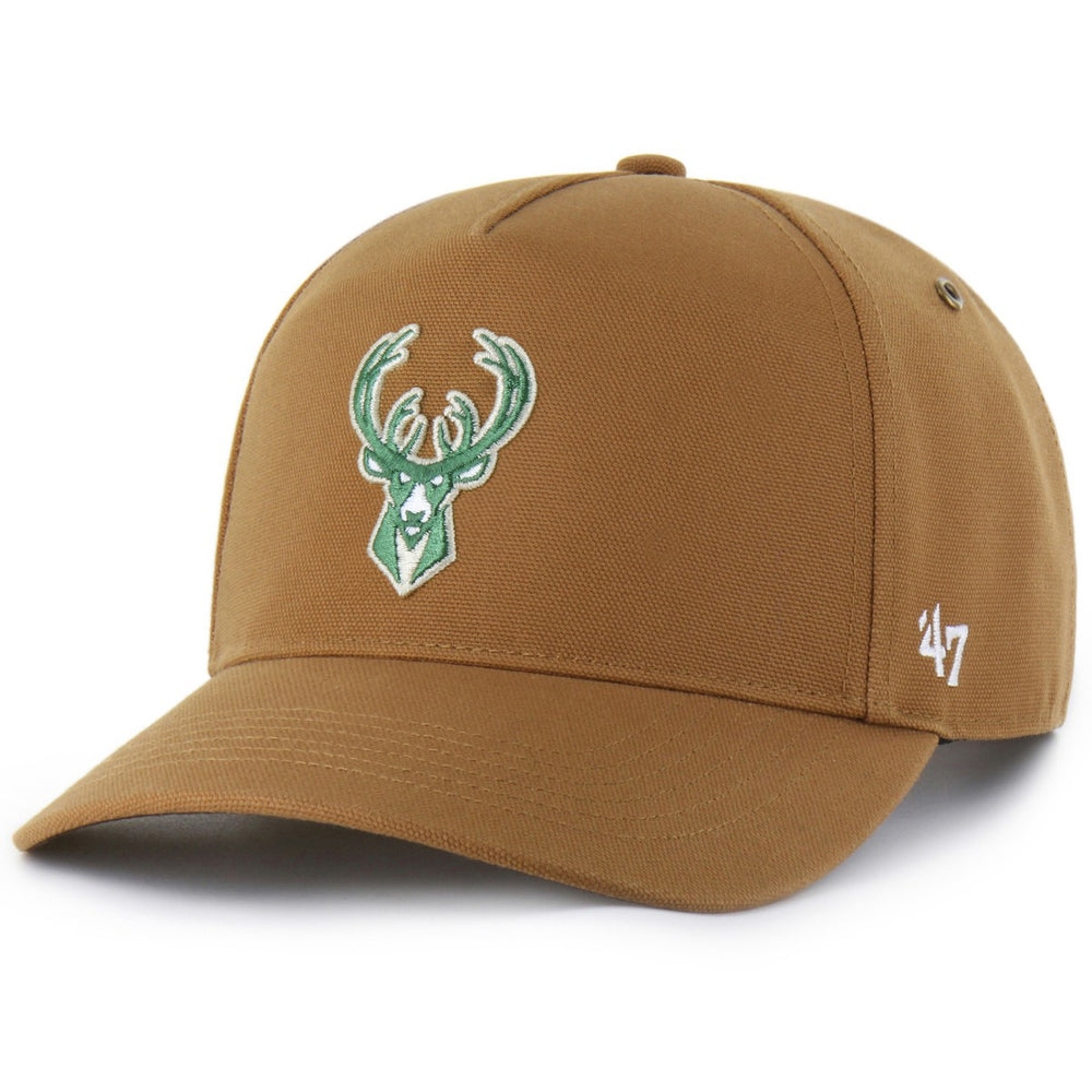 47 brand - Milwaukee Bucks Carhartt x '47 Hitch Adjustable Hat - Brown