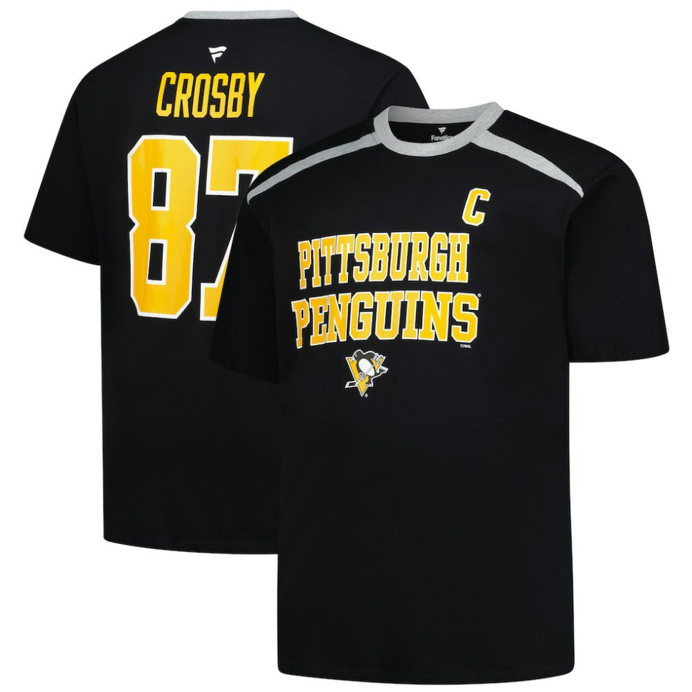 Sidney Crosby Pittsburgh Penguins Profile Big & Tall Name & Number T-Shirt Black