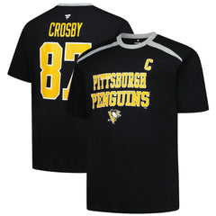 Sidney Crosby Pittsburgh Penguins Profile Big & Tall Name & Number T-Shirt Black
