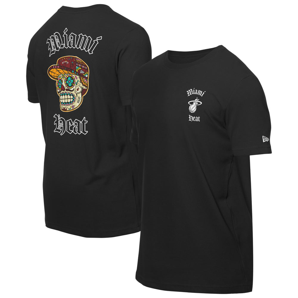 New Era - Miami Heat Sugar Skulls T-Shirt - Black