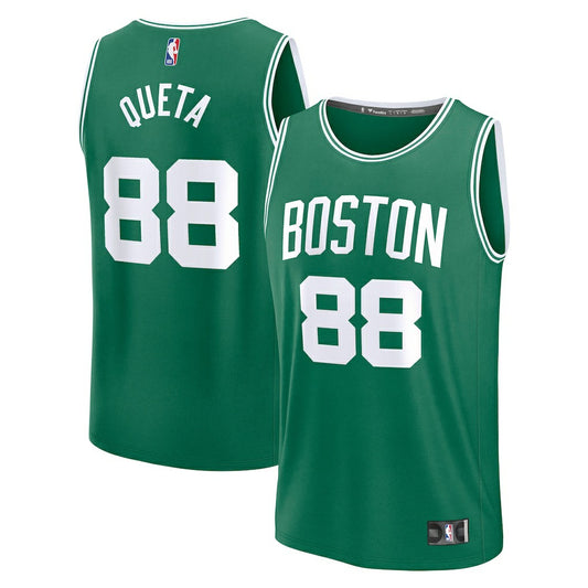 Neemias Queta Boston Celtics Fast Break Replica Player Jersey - Icon Edition - Kelly Green | NBA Jerseys