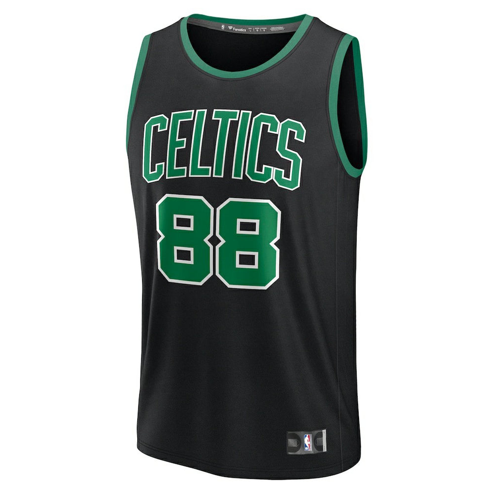 Fanatics - Neemias Queta Boston Celtics Fast Break Replica Player Jersey - Statement Edition - Black