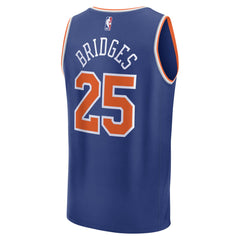 Fanatics - Mikal Bridges New York Knicks Fast Break Replica Player Jersey - Icon Edition - Blue