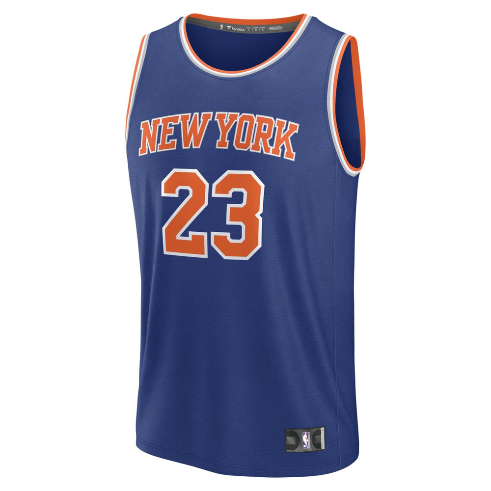 Fanatics - Mitchell Robinson New York Knicks Fast Break Replica Player Jersey - Icon Edition - Blue