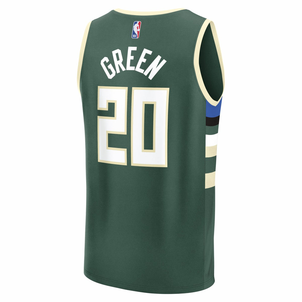 Fanatics - A.J. Green Milwaukee Bucks Fast Break Replica Player Jersey - Icon Edition - Hunter Green
