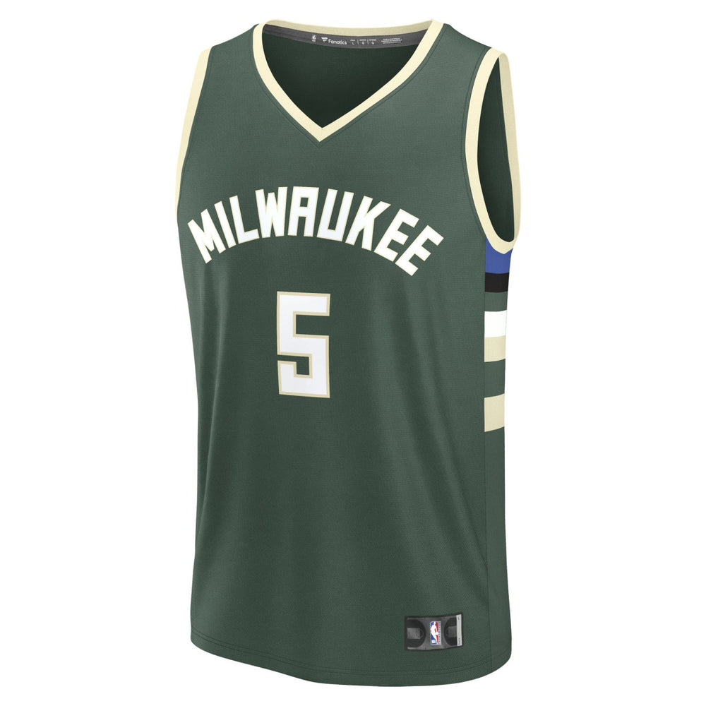 Fanatics - Gary Trent Jr. Milwaukee Bucks Fast Break Replica Player Jersey - Icon Edition - Hunter Green