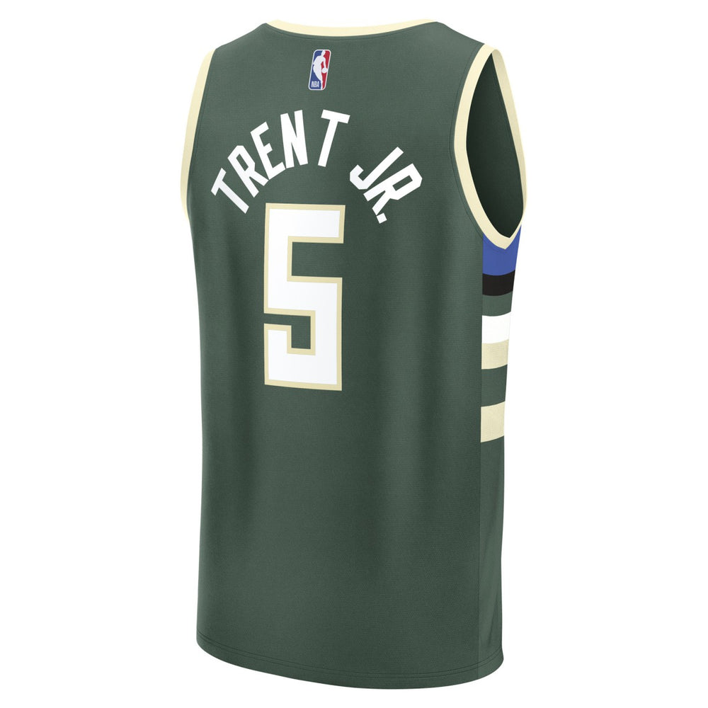 Fanatics - Gary Trent Jr. Milwaukee Bucks Fast Break Replica Player Jersey - Icon Edition - Hunter Green