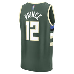Fanatics - Taurean Prince Milwaukee Bucks Fast Break Replica Player Jersey - Icon Edition - Hunter Green
