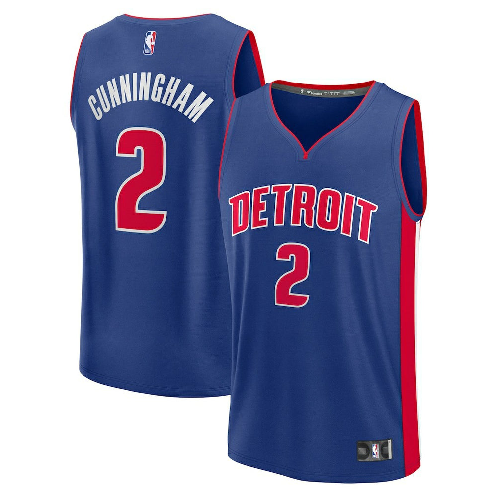 Fanatics - Cade Cunningham Detroit Pistons Fast Break Replica Player Jersey - Icon Editi- Blue