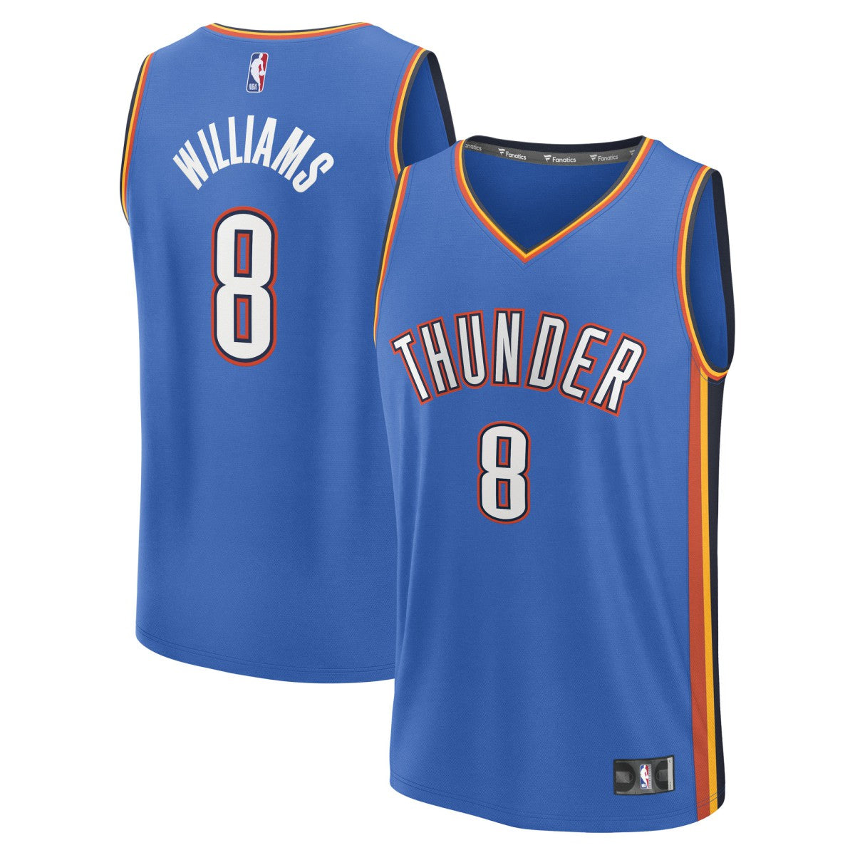 Fanatics - Jalen Williams Oklahoma City Thunder Fast Break Replica Player Jersey - Icon Edition - Blue