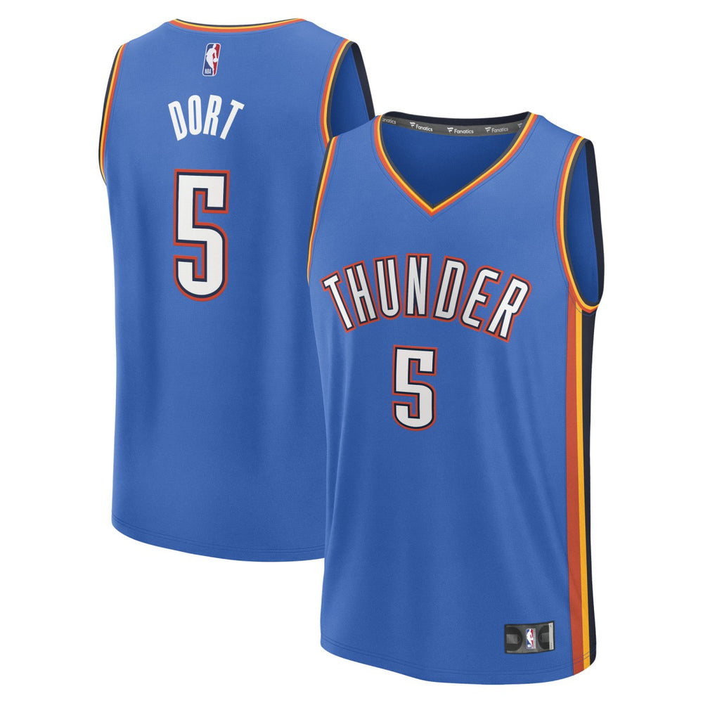 Fanatics - Luguentz Dort Oklahoma City Thunder Fast Break Replica Player Jersey - Icon Edition - Blue