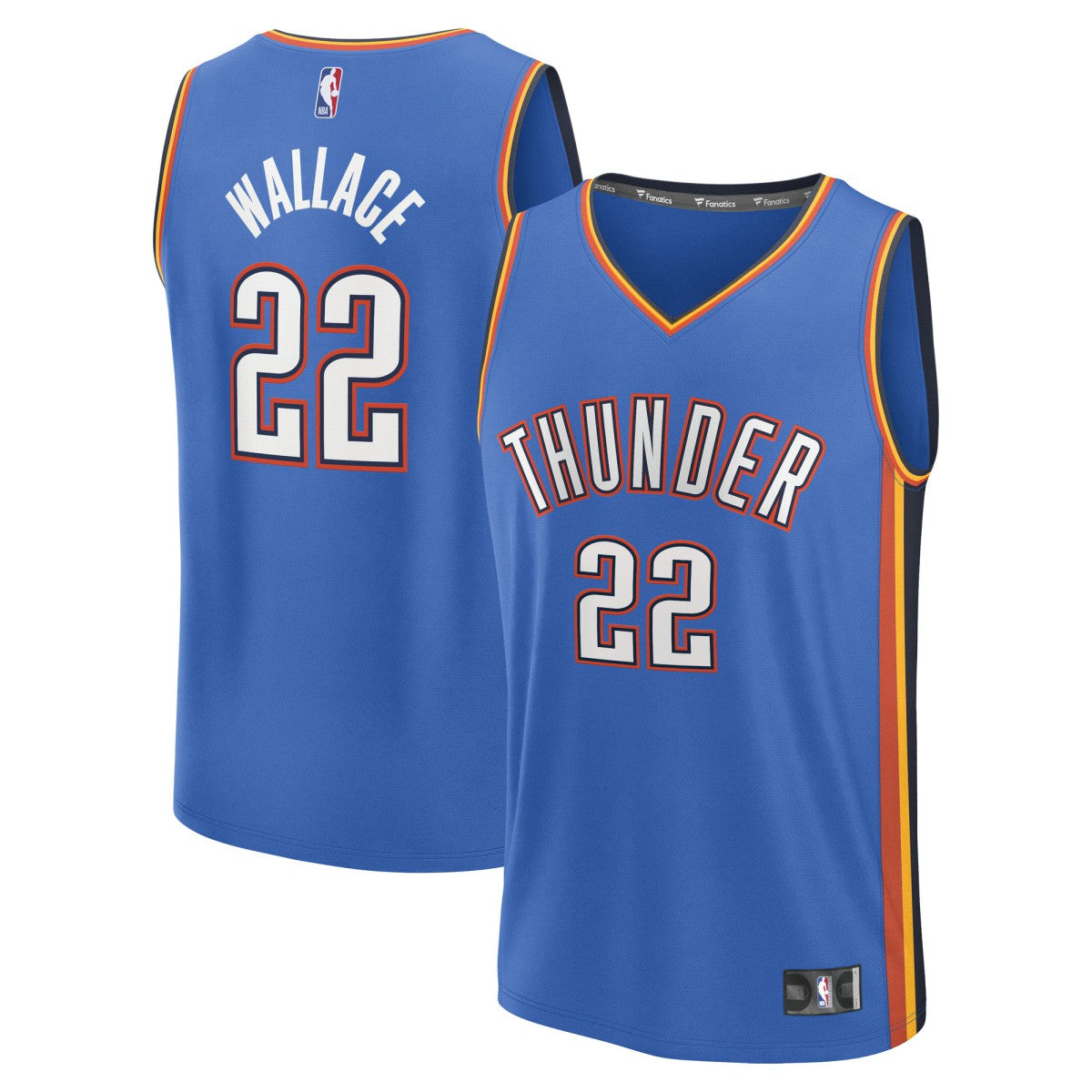 Fanatics - Cason Wallace Oklahoma City Thunder Fast Break Replica Player Jersey - Icon Edition - Blue