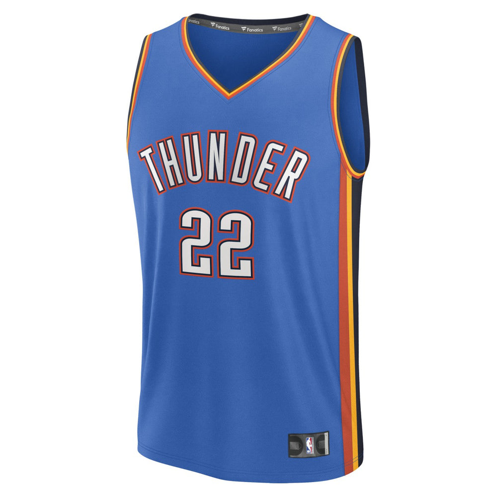Fanatics - Cason Wallace Oklahoma City Thunder Fast Break Replica Player Jersey - Icon Edition - Blue