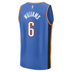 Fanatics - Jaylin Williams Oklahoma City Thunder Fast Break Replica Player Jersey - Icon Edition - Blue