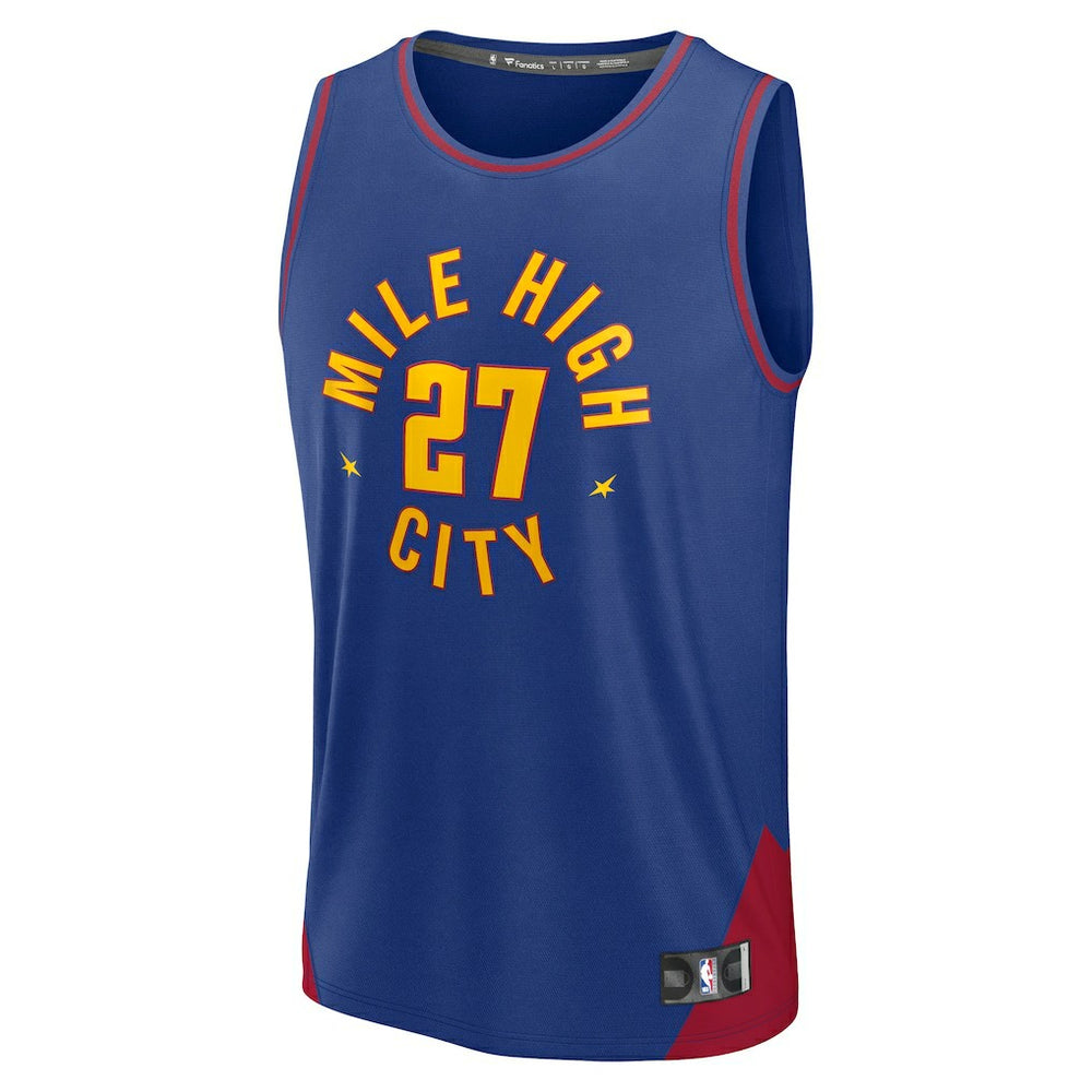 Fanatics - Jamal Murray Denver Nuggets Fast Break Replica Player Jersey - Statement Editi- Blue