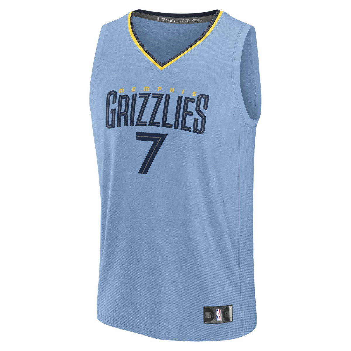 Fanatics - Santi Aldama Memphis Grizzlies Fast Break Replica Player Jersey - Statement Edition - Light Blue