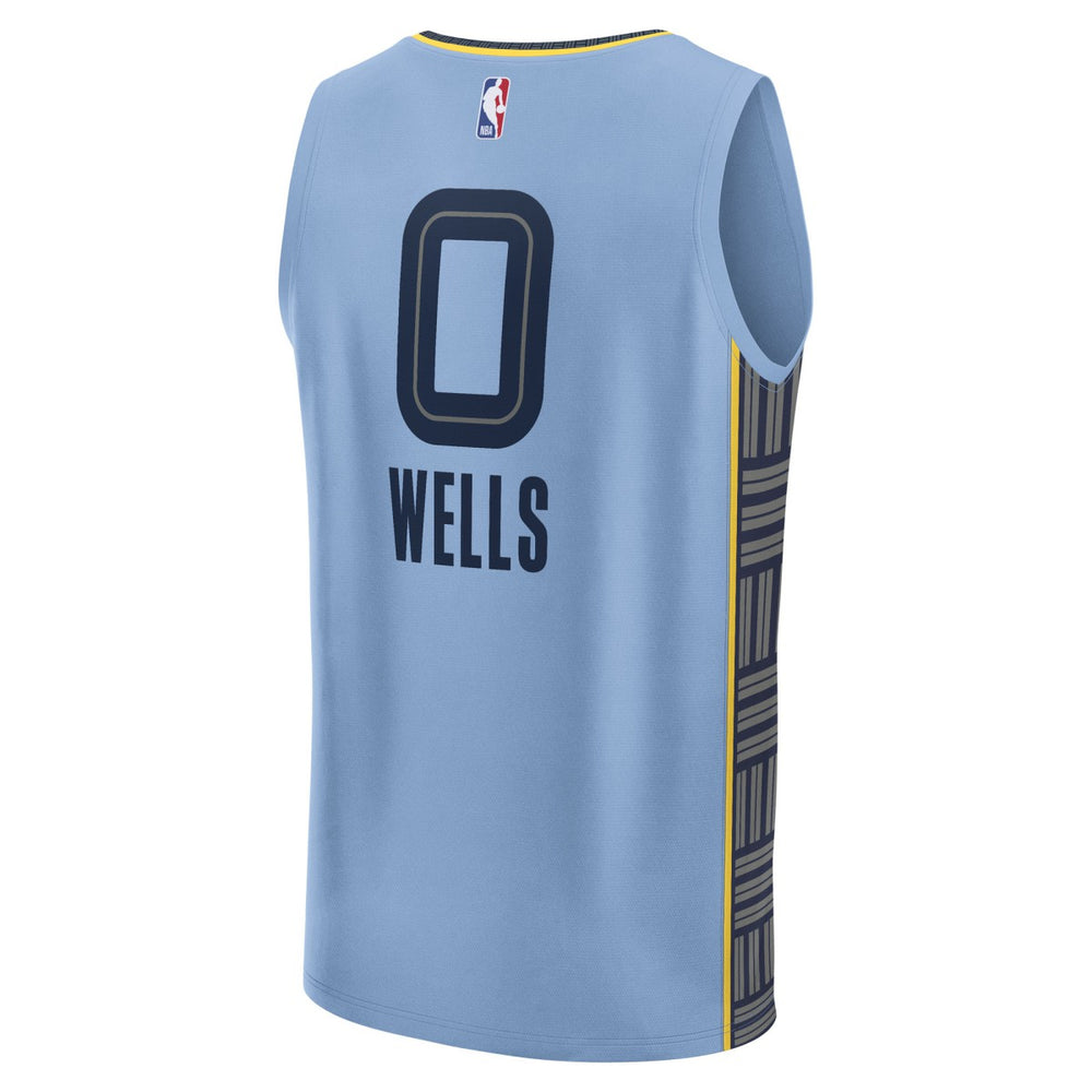 Fanatics - Jaylen Wells Memphis Grizzlies Fast Break Replica Player Jersey - Statement Edition - Light Blue