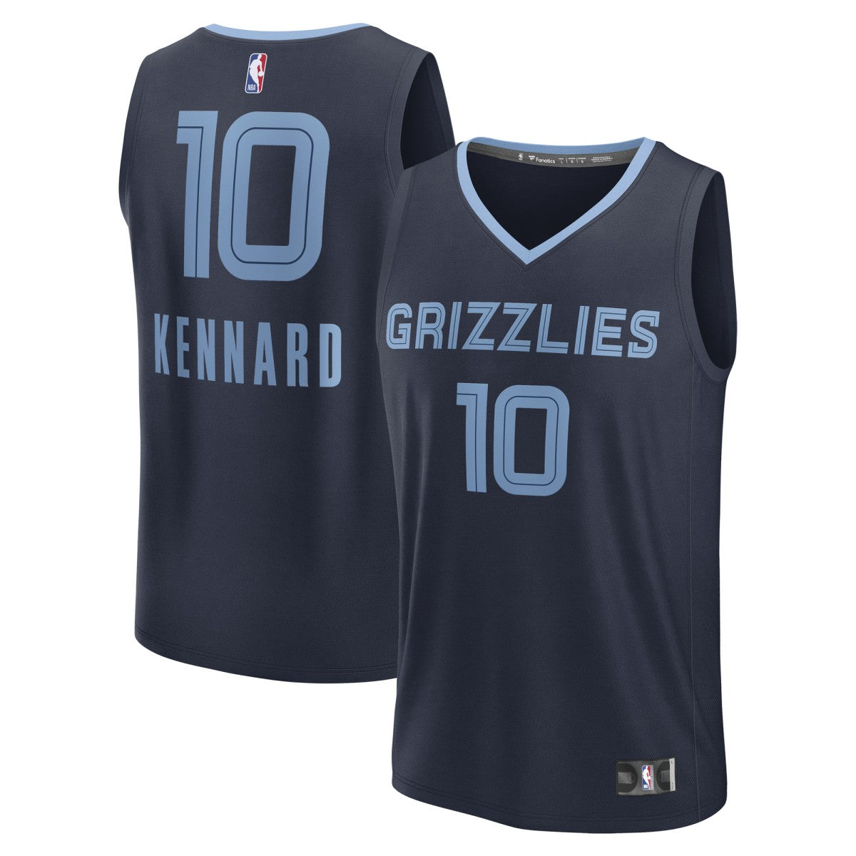 Fanatics - Luke Kennard Memphis Grizzlies Fast Break Replica Player Jersey - Icon Edition - Navy
