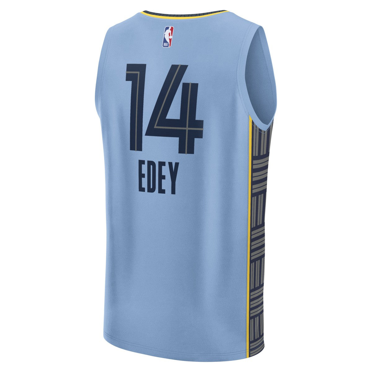 Zach Edey Memphis Grizzlies Fast Break Replica Player Jersey - Statement Edition - Light Blue | NBA Jerseys