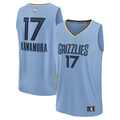 Fanatics - Yuki Kawamura Memphis Grizzlies Fast Break Replica Player Jersey - Statement Edition - Light Blue