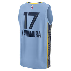 Fanatics - Yuki Kawamura Memphis Grizzlies Fast Break Replica Player Jersey - Statement Edition - Light Blue