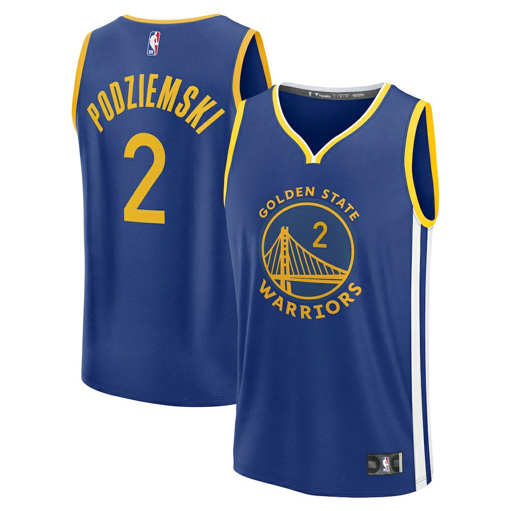 Fanatics - Brandin Podziemski Golden State Warriors Fast Break Replica Player Jersey - Icon Editi- Royal