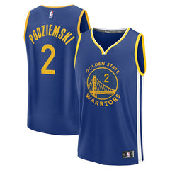 Fanatics - Brandin Podziemski Golden State Warriors Fast Break Replica Player Jersey - Icon Editi- Royal