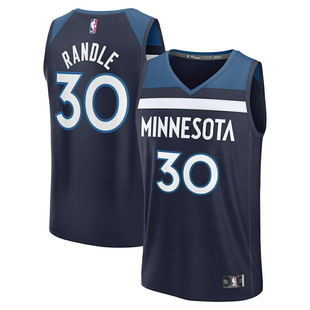 Fanatics - Julius Randle Minnesota Timberwolves Fast Break Replica Player Jersey - Icon Edition - Navy