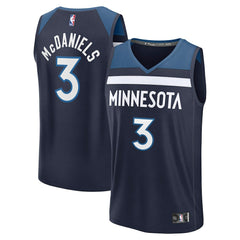 Fanatics - Jaden McDaniels Minnesota Timberwolves Fast Break Replica Player Jersey - Icon Edition - Navy
